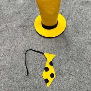 Hand made man with the yellow hat curious George for baby/toddler